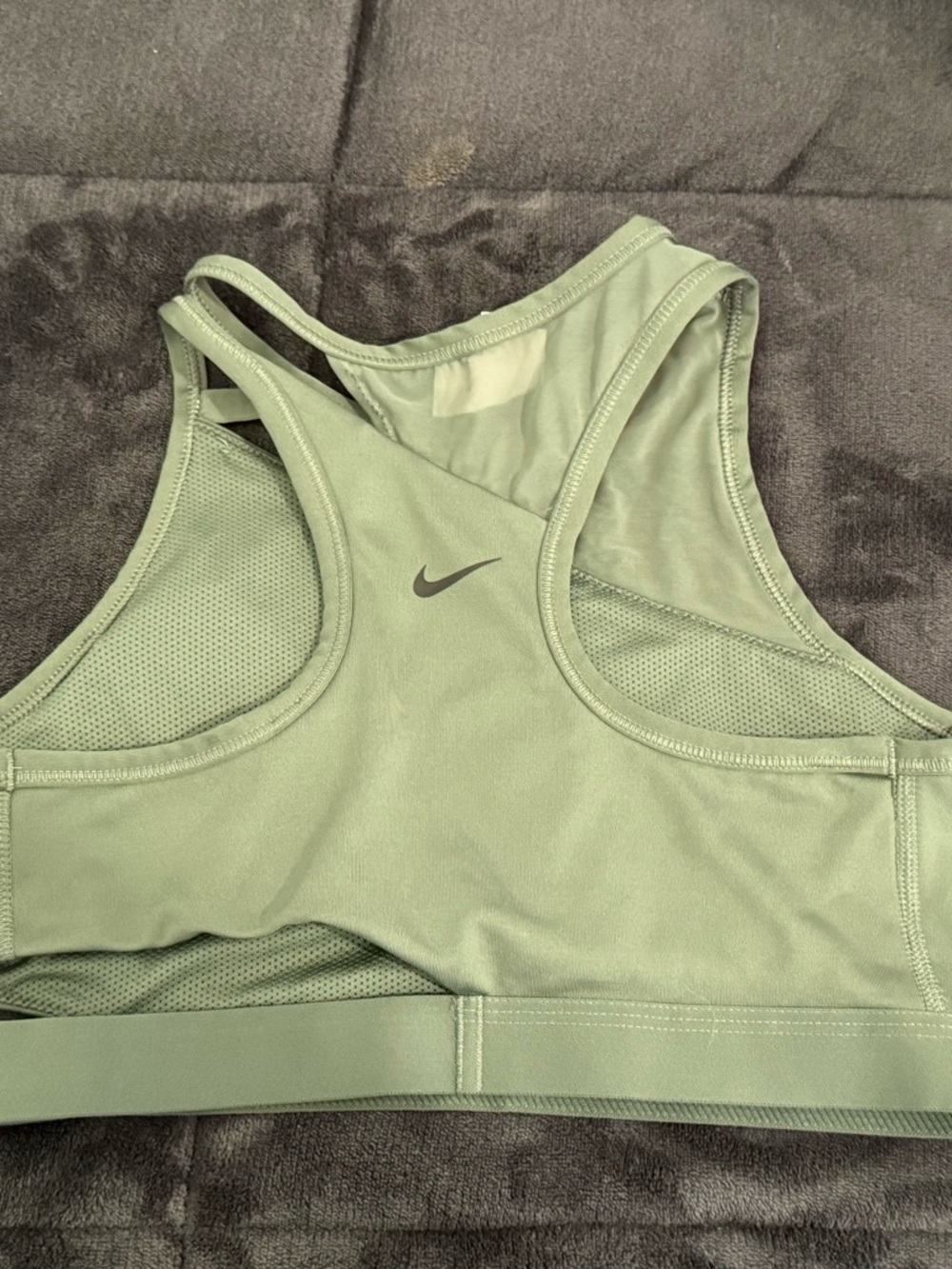 Nike Sage Green Racerback Sports Bra